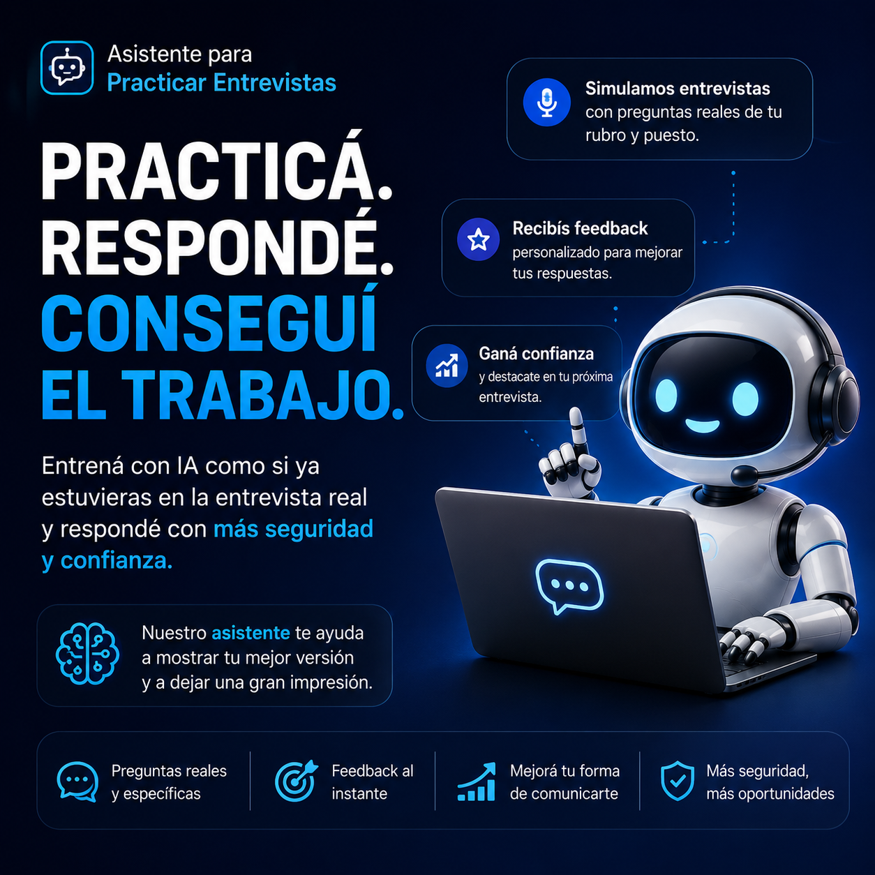 Asistente entrenador para Entrevista